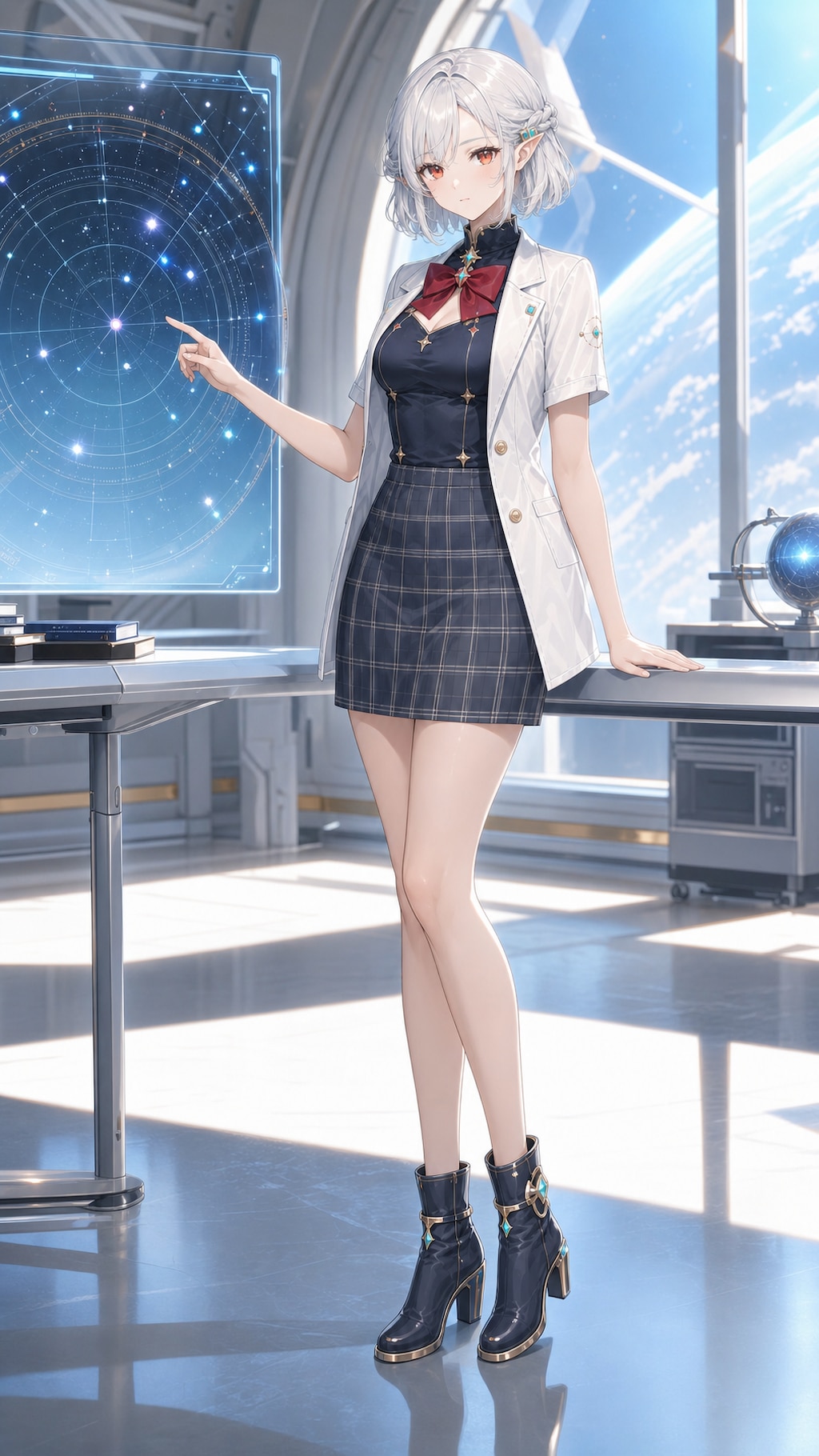 星図をひらくピア