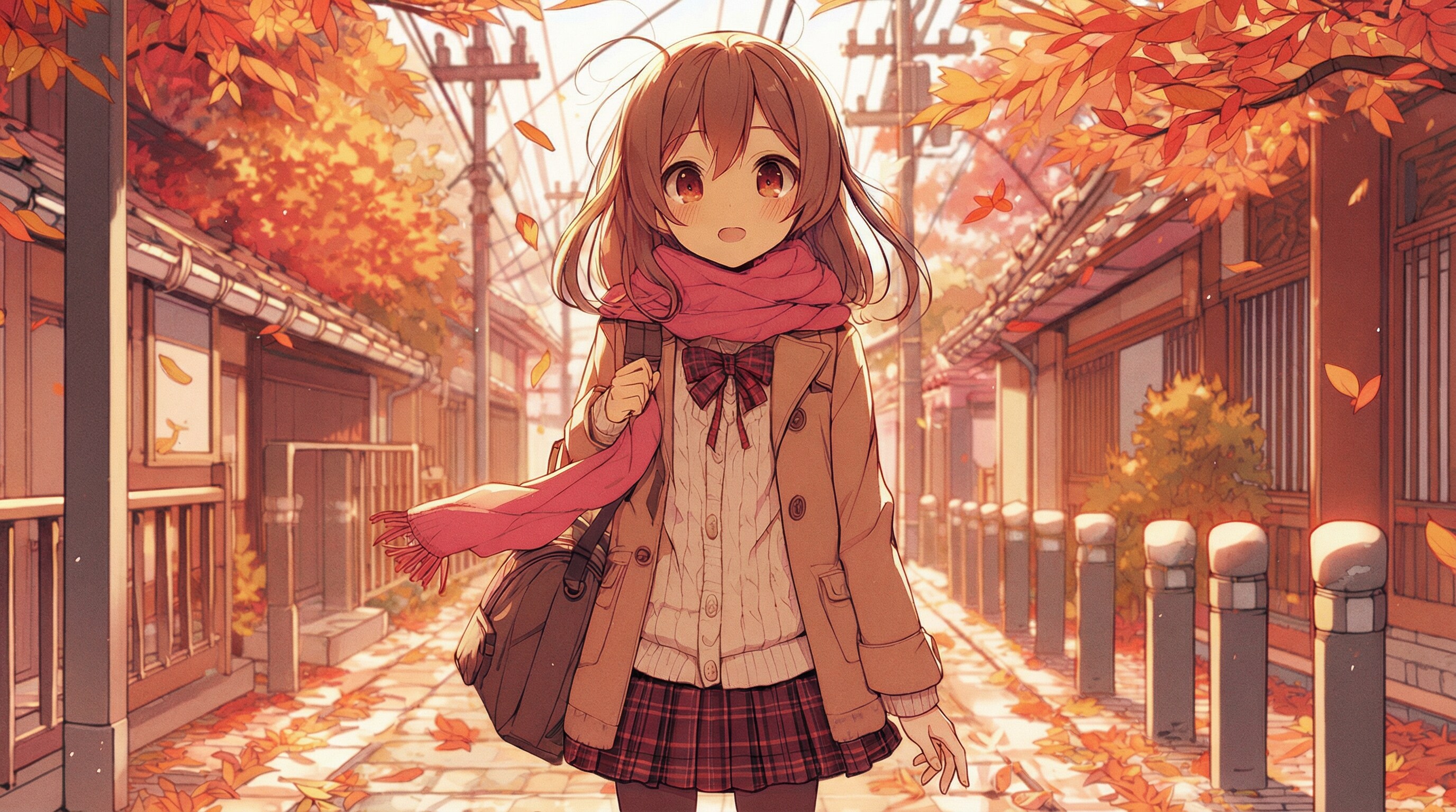 紅葉と少女57 | の人気AIイラスト・グラビア