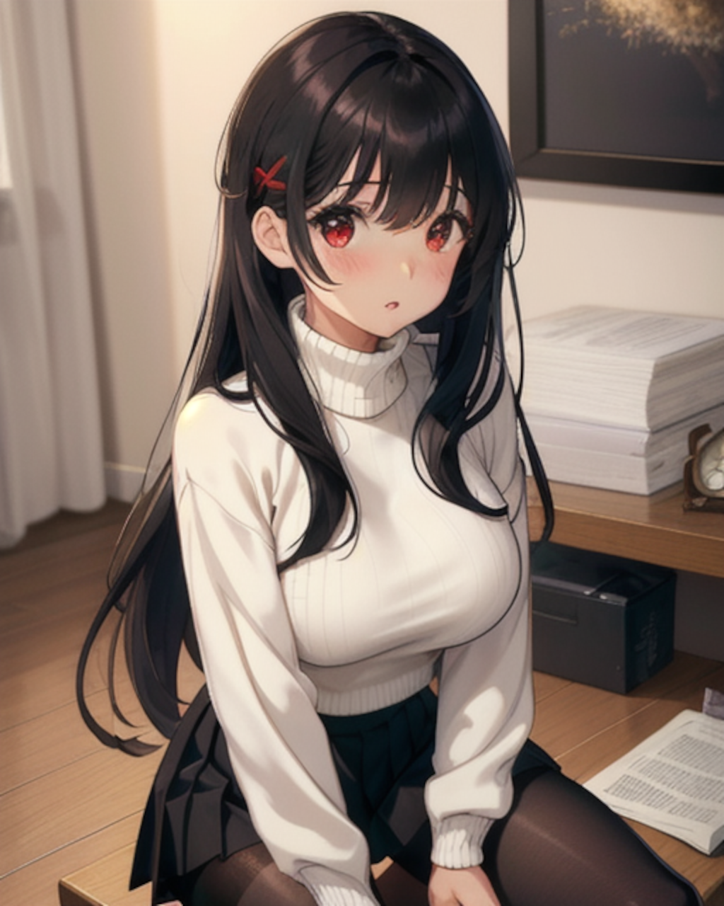 黒髪ロングお姉さん