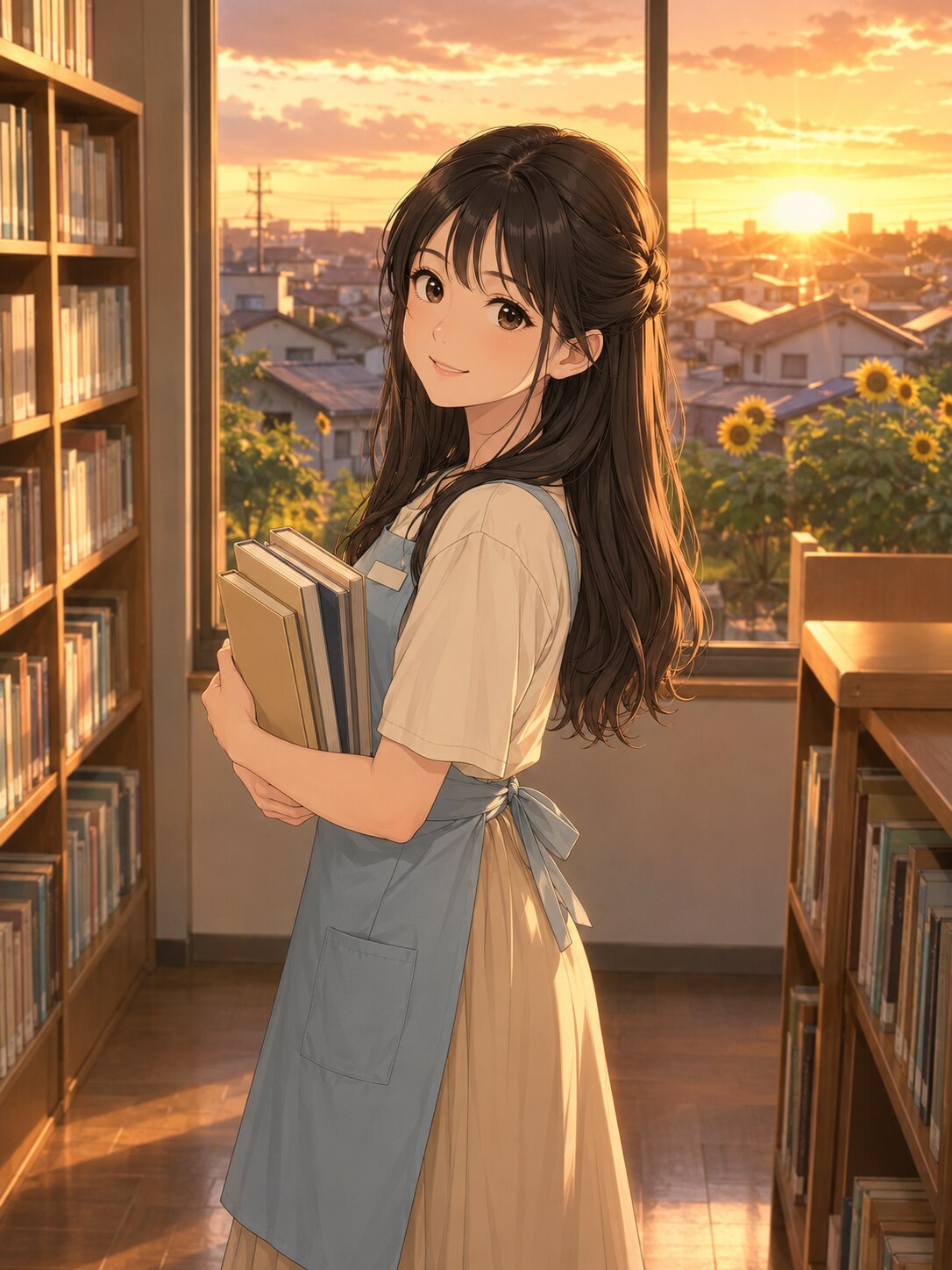 本屋の女性