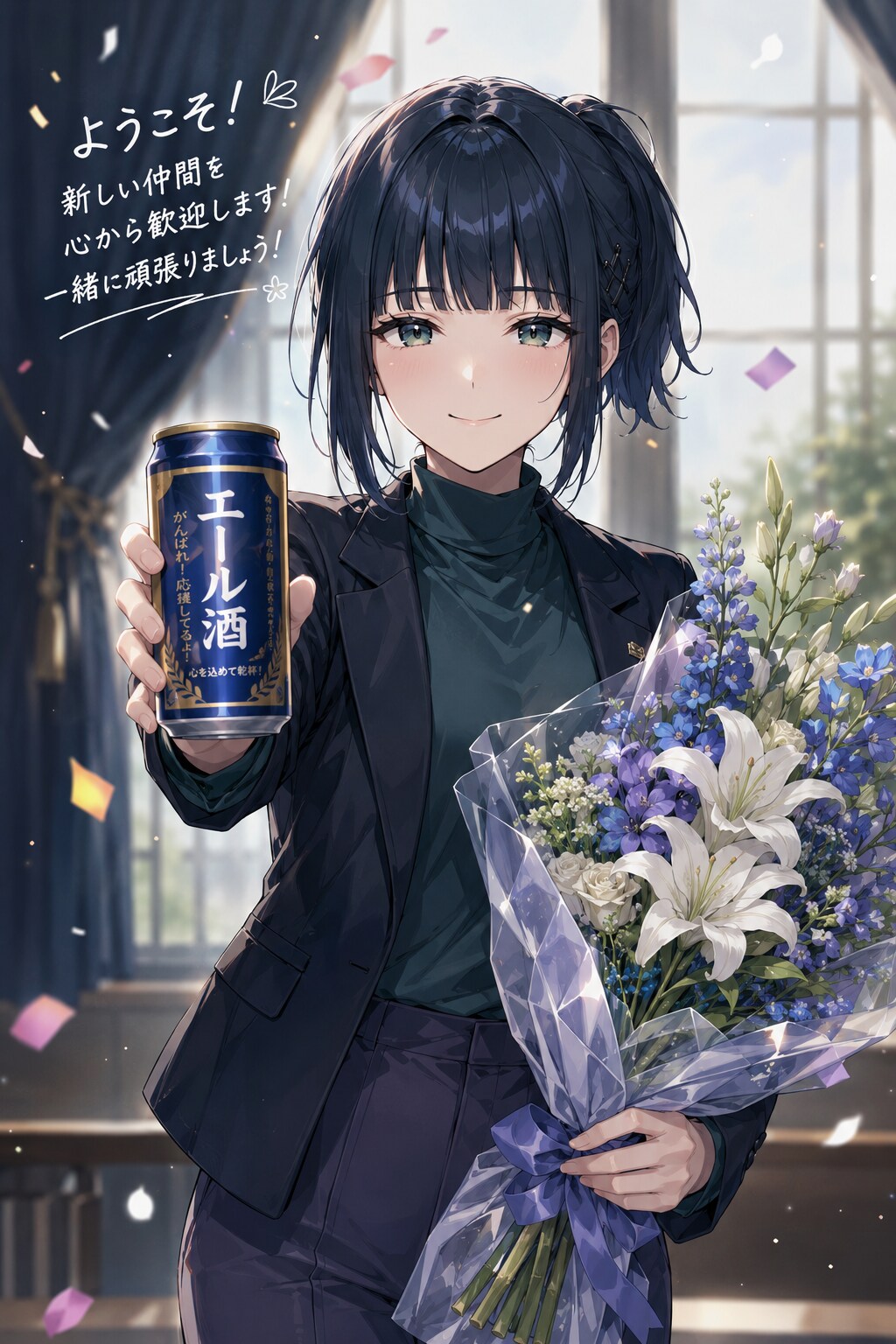 ルーキーにエールを贈る安木