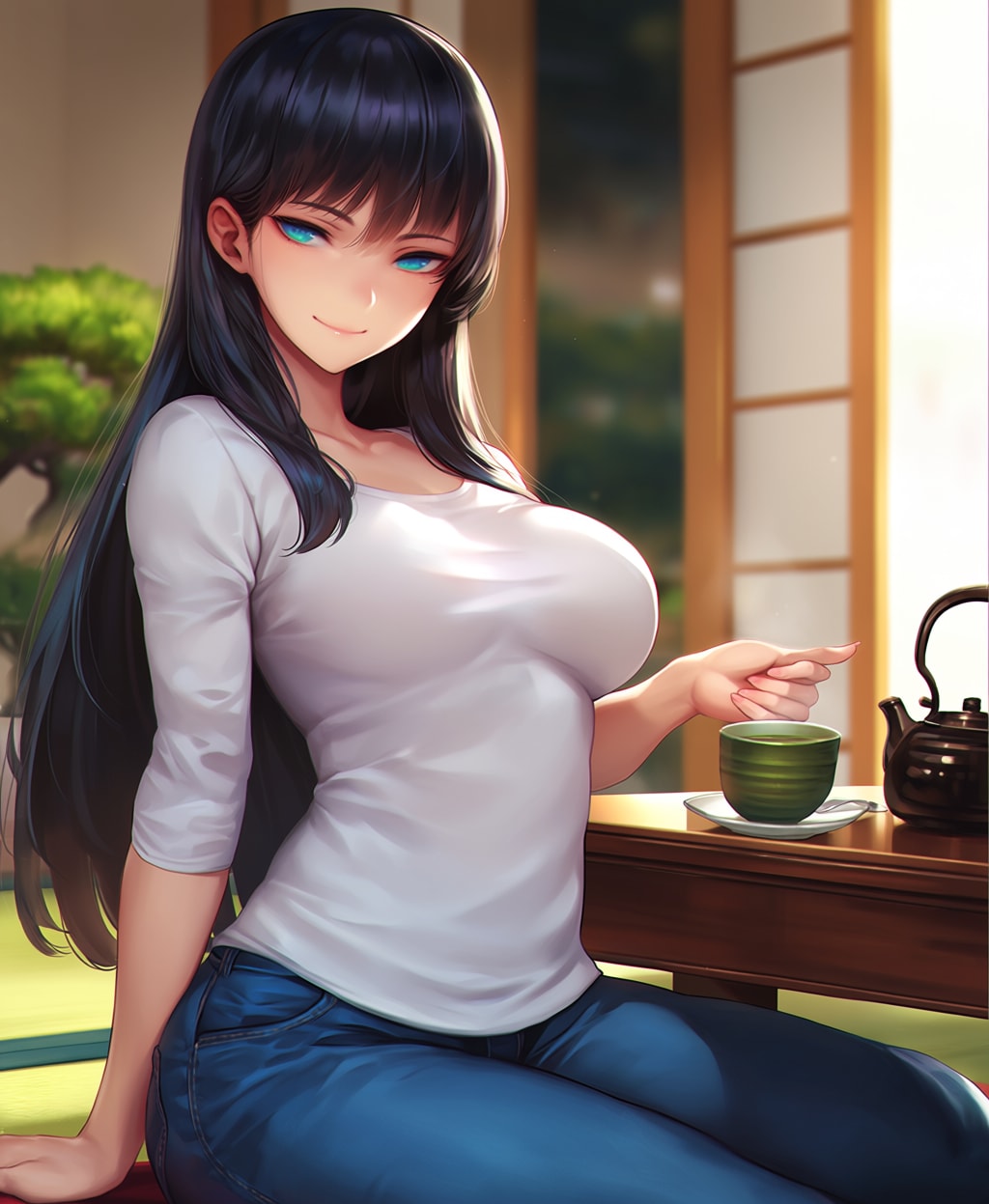 お茶、あなたも一杯どう？
