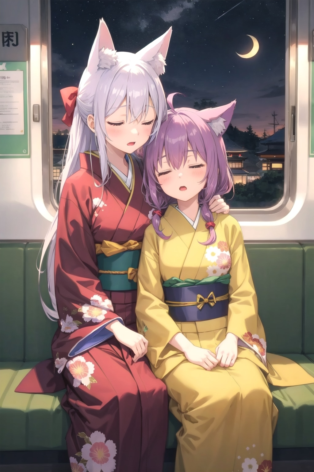 帰りの電車の中で