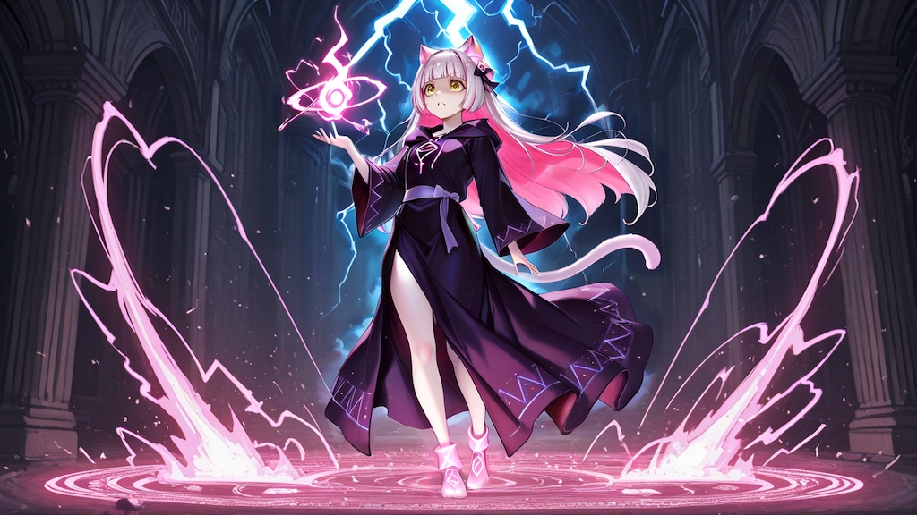 雷の魔法ちょっとピリピリするぅ