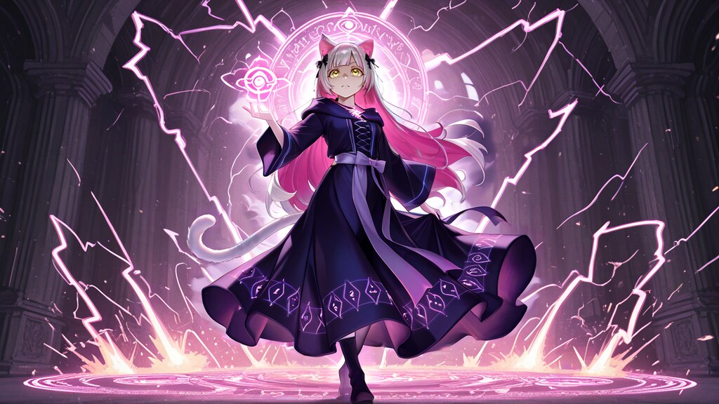 雷の魔法ちょっとピリピリするぅ