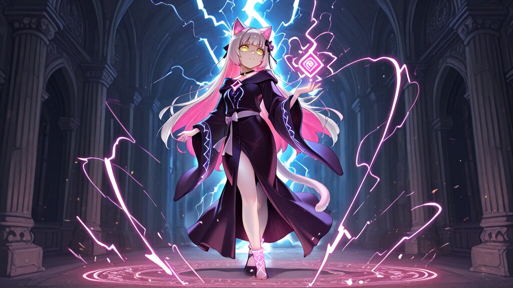 雷の魔法ちょっとピリピリするぅ