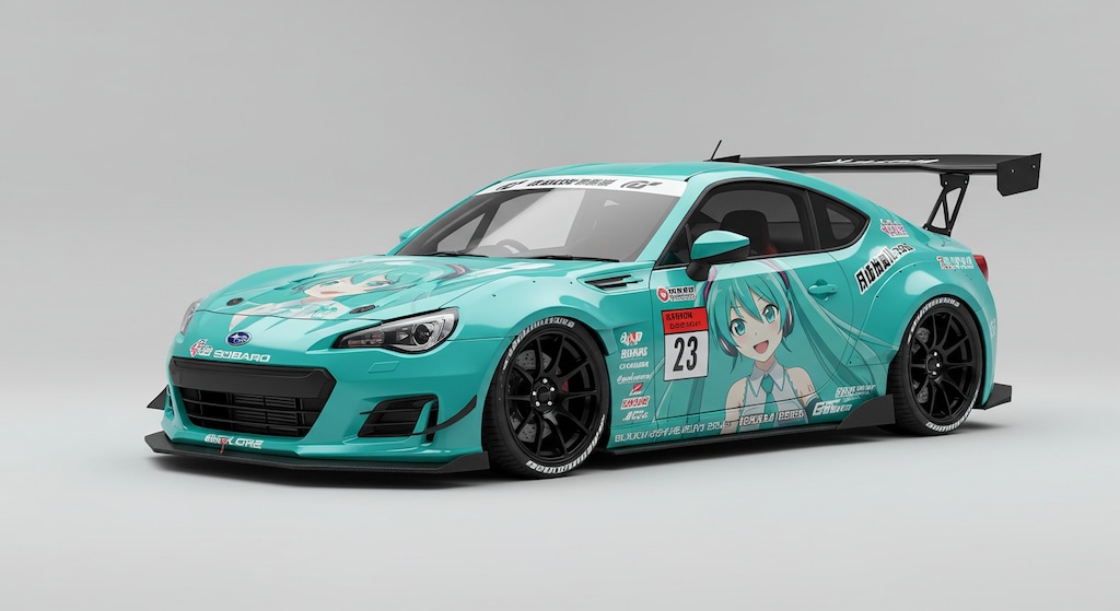 初音ミクBRZレーシングカー