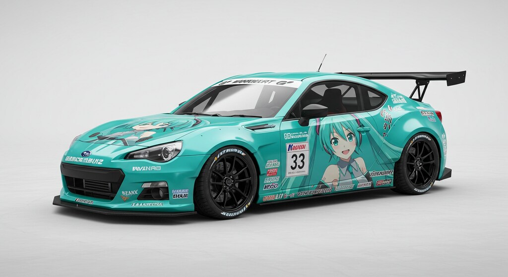 初音ミクBRZレーシングカー