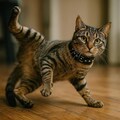 チョーカーを付けた猫 4枚目