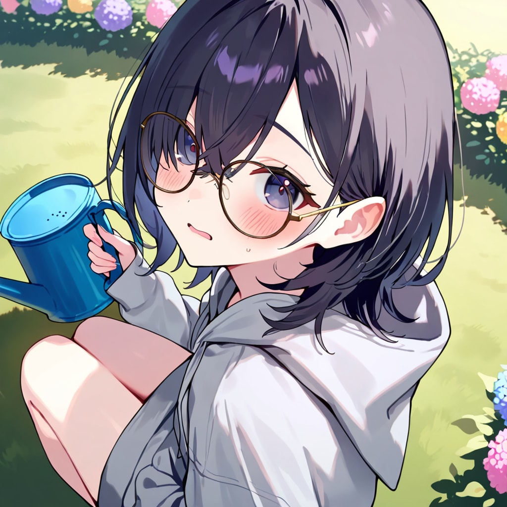 すみれちゃんガーデニング | の人気AIイラスト・グラビア