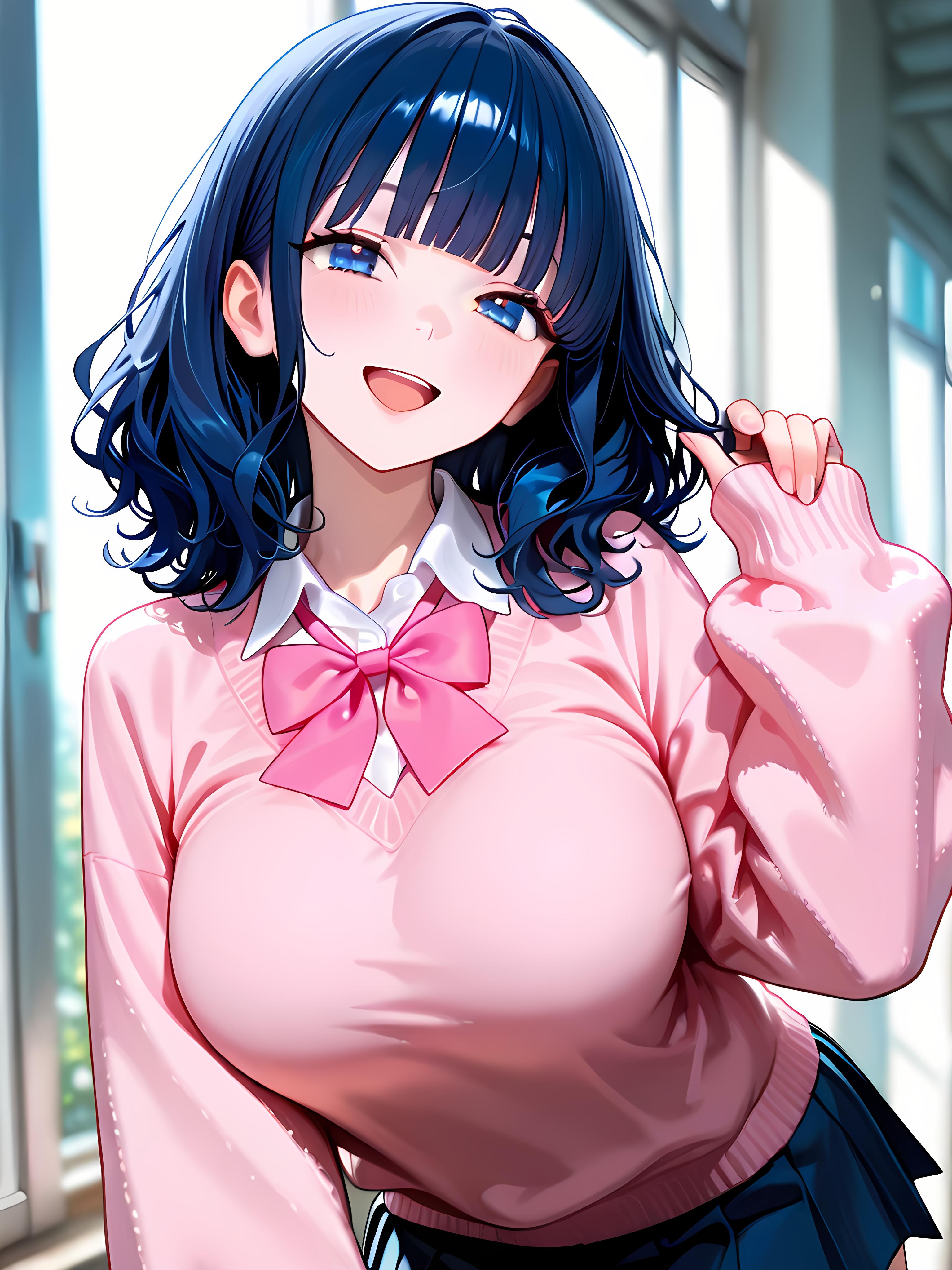 ウェーブヘアーの娘 | の人気AIイラスト・グラビア