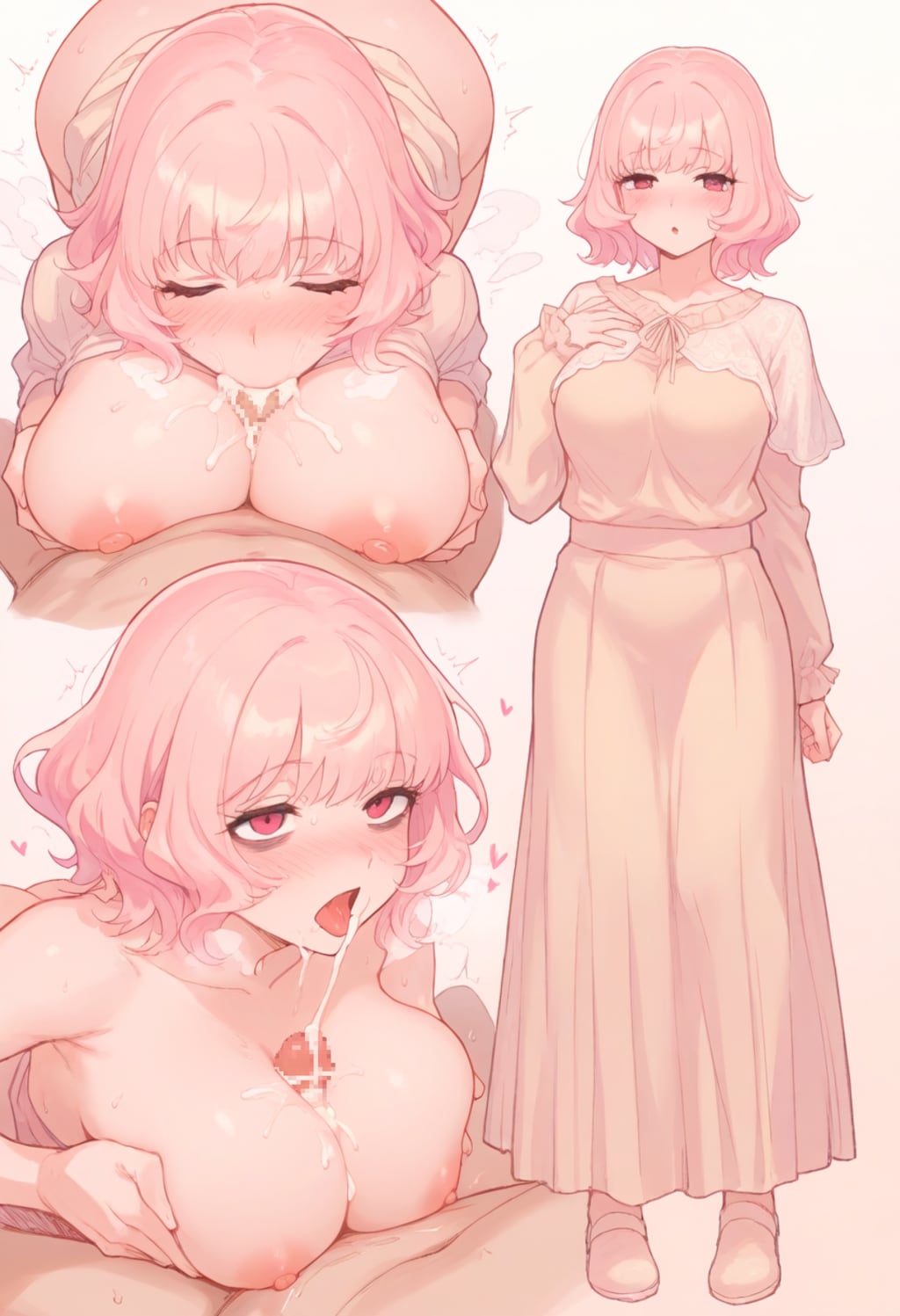 続：立ち絵とえっちな場面を1枚に詰め込んでみたい