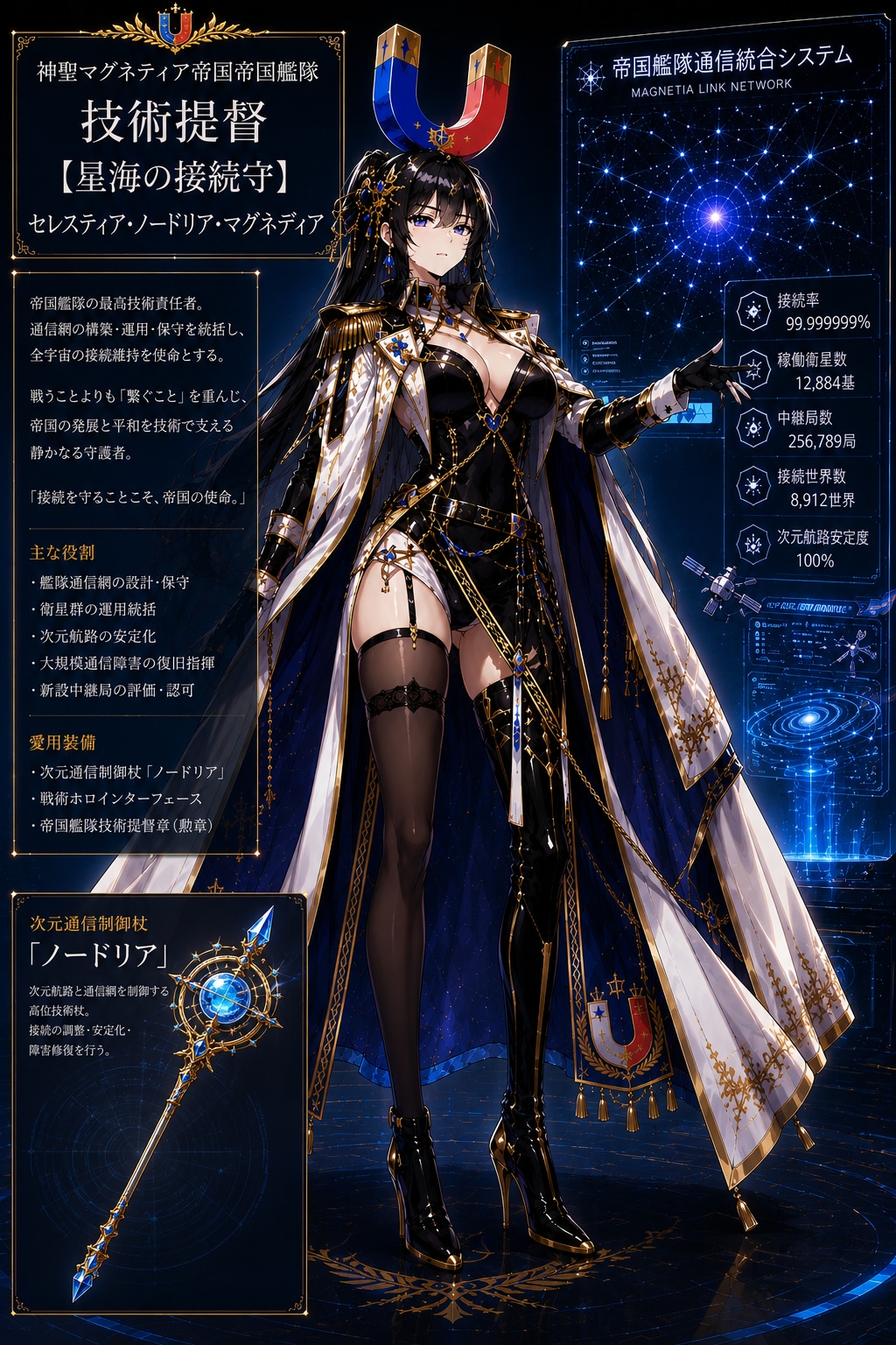 神聖マグネティア帝国帝国艦隊技術提督【星海の接続守】セレスティア・ノードリア・マグネディア
