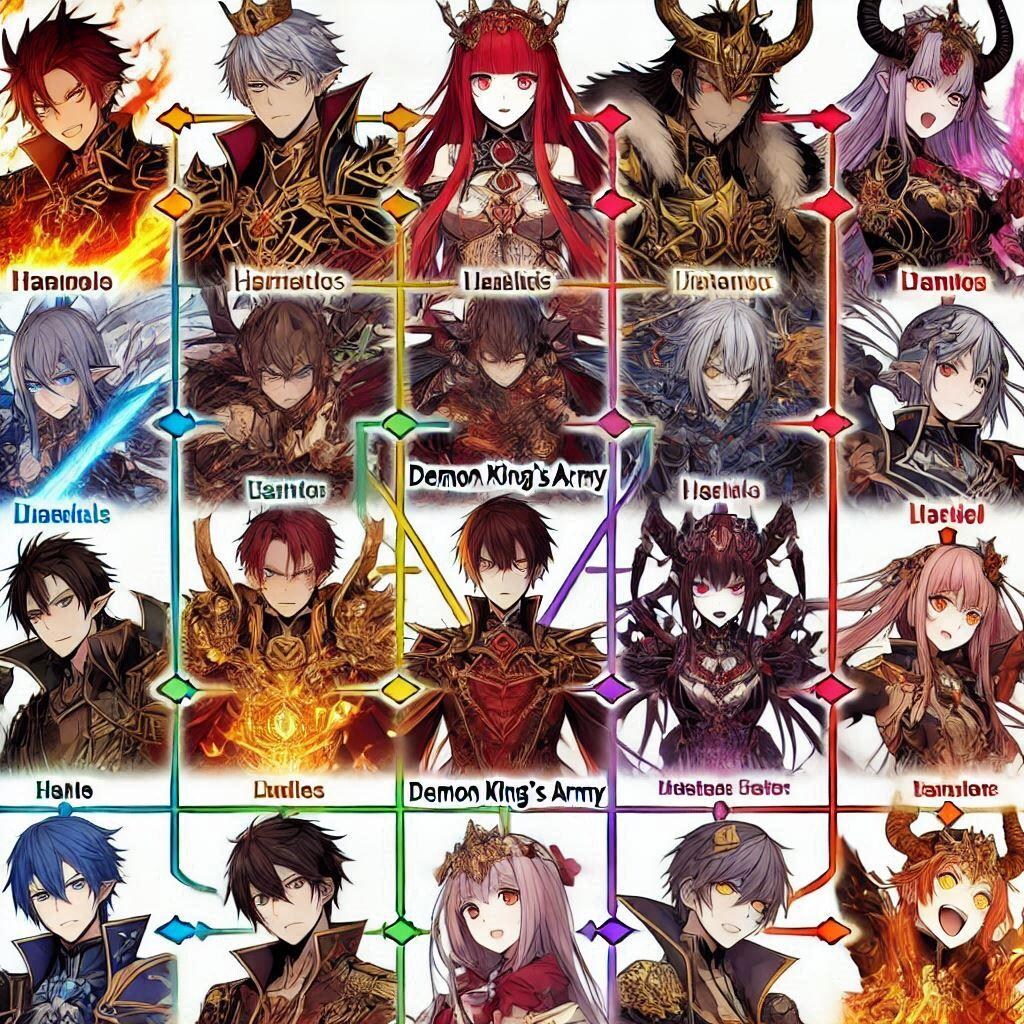魔王軍の相関図