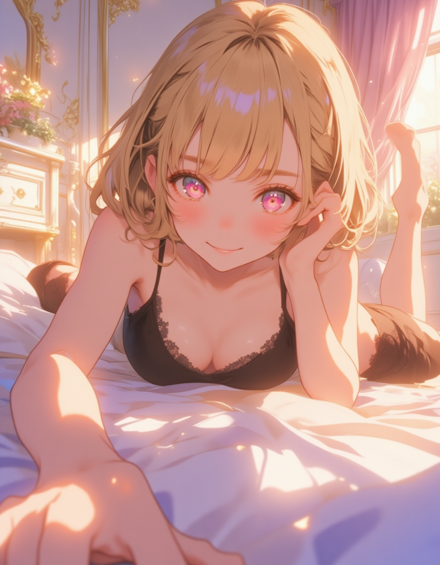 彼女の部屋で誘う微笑み