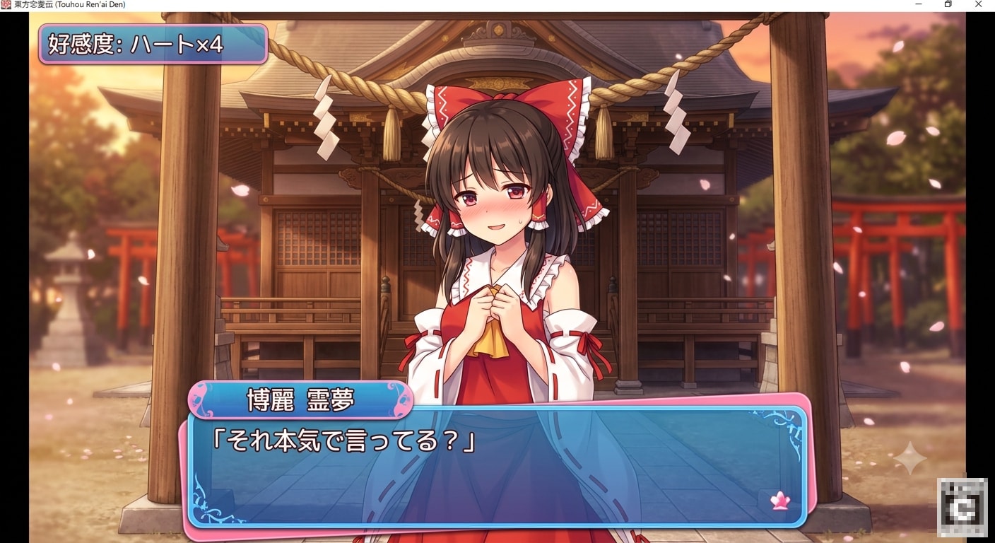 東方の恋愛シミュレーション