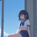 セーラー服紺ハイソックス 2枚目