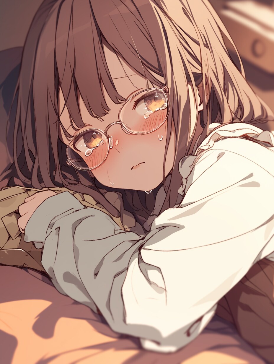 眼鏡✖️涙 | の人気AIイラスト・グラビア