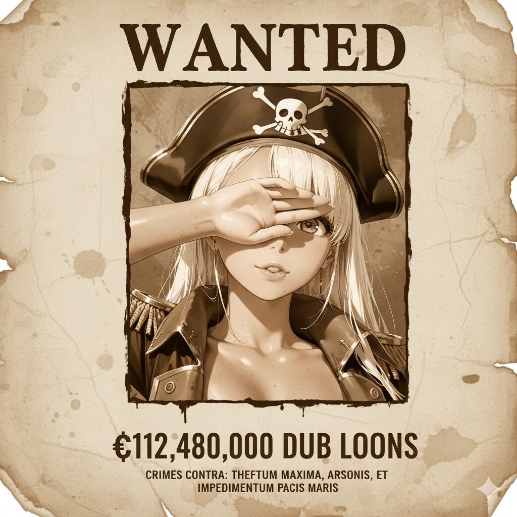 賞金首手配書風女海賊さん