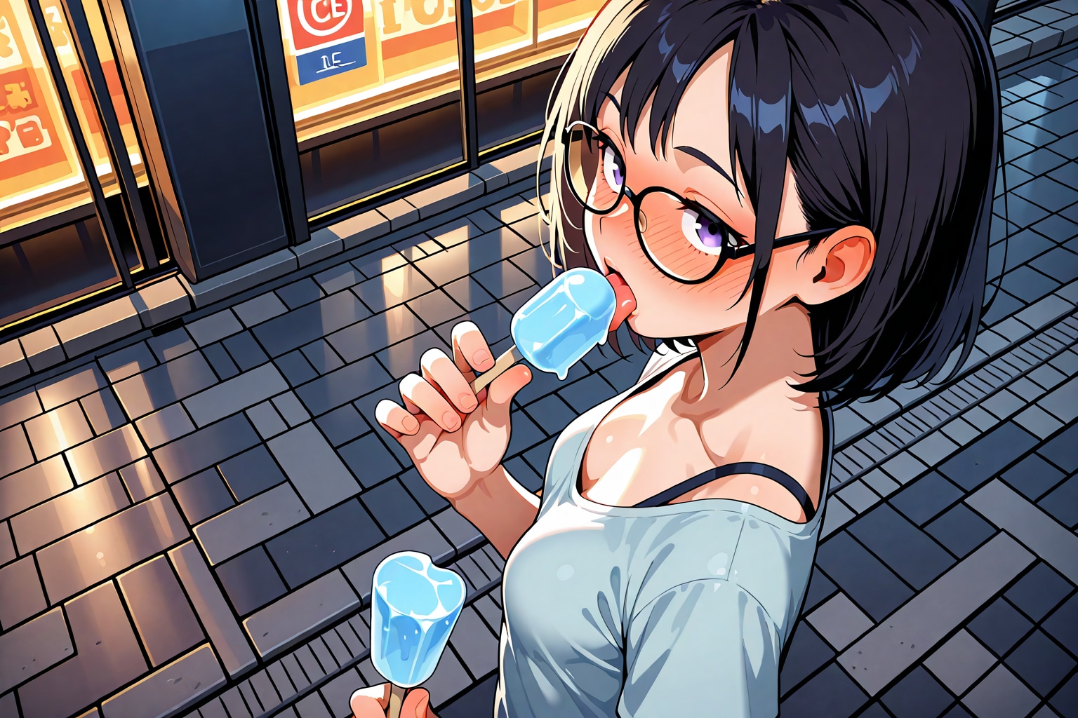 飲んだあとのアイス
