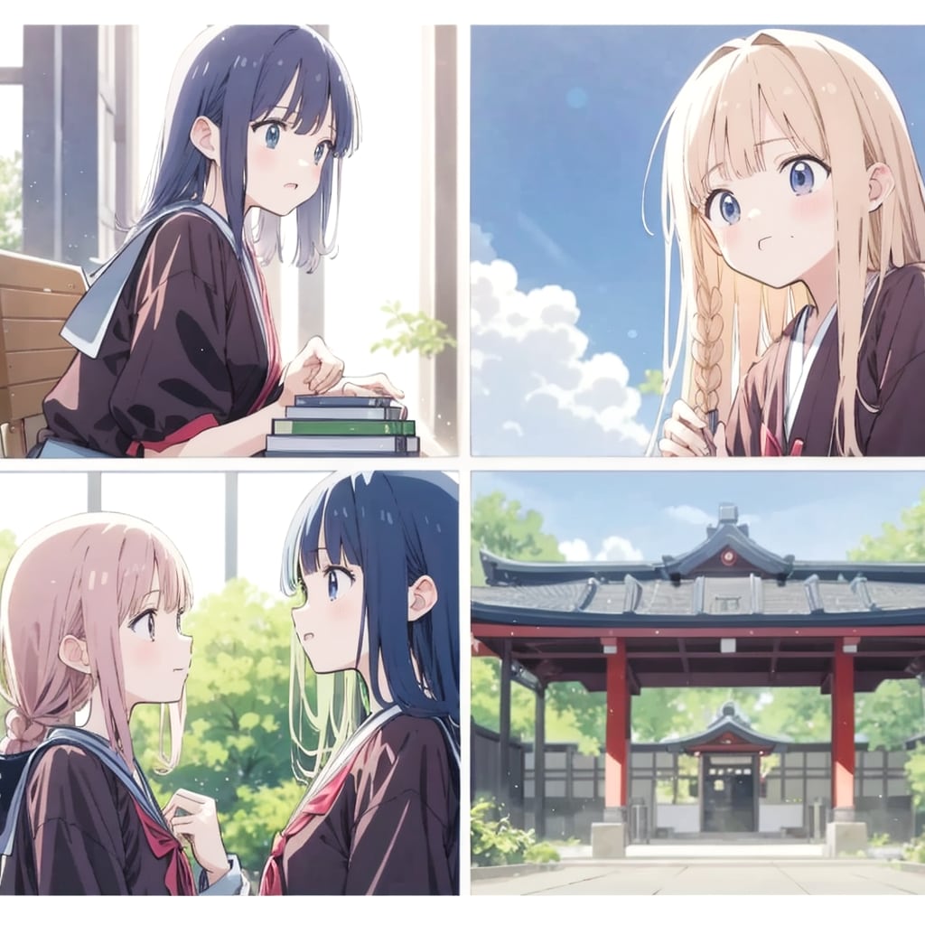 寺院の女子生徒 | の人気AIイラスト・グラビア