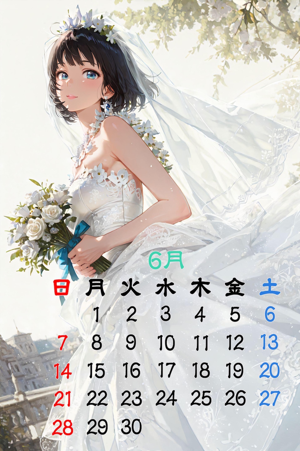 2026年６月カレンダー