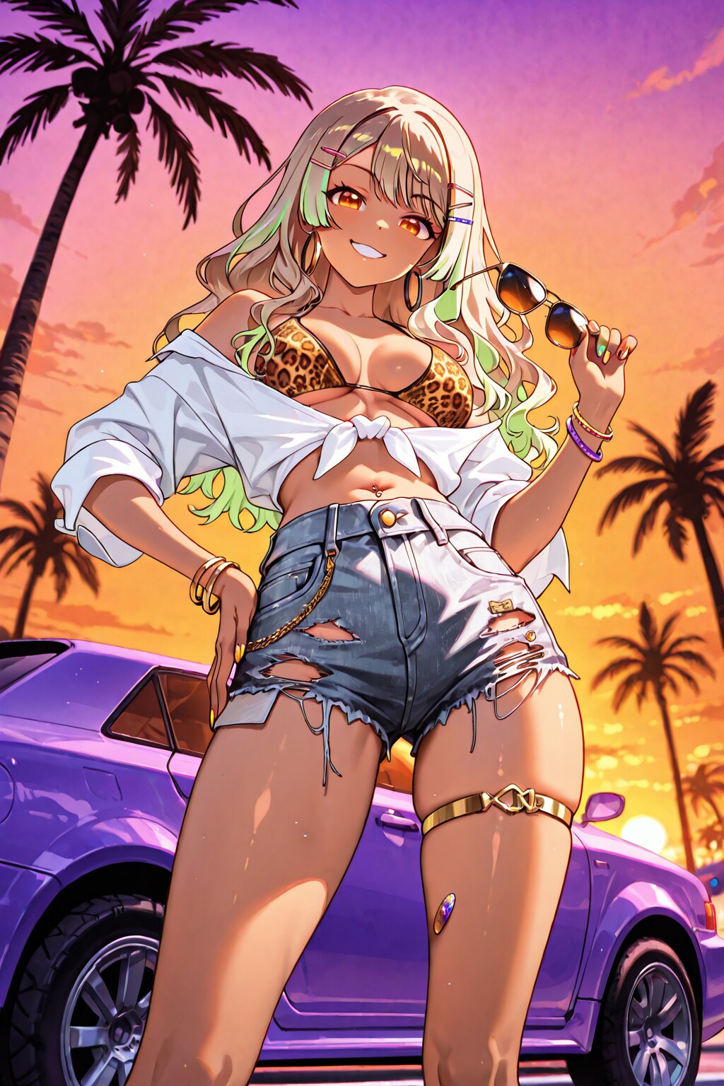 Sunset Rebel Girl