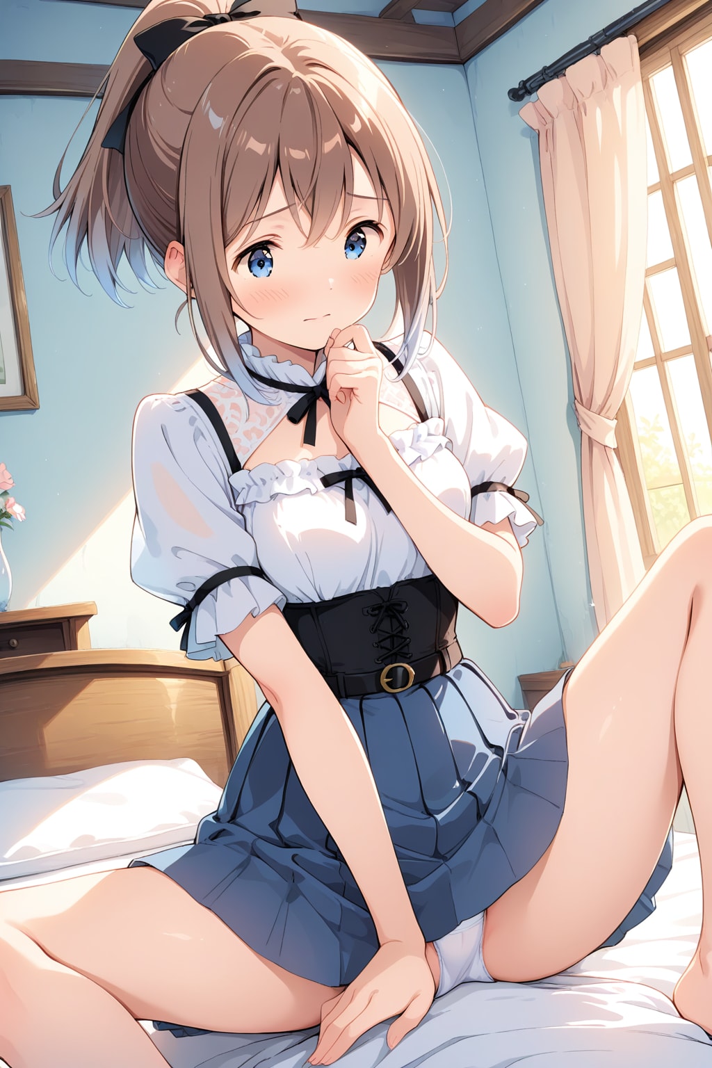 ポニテの開脚
