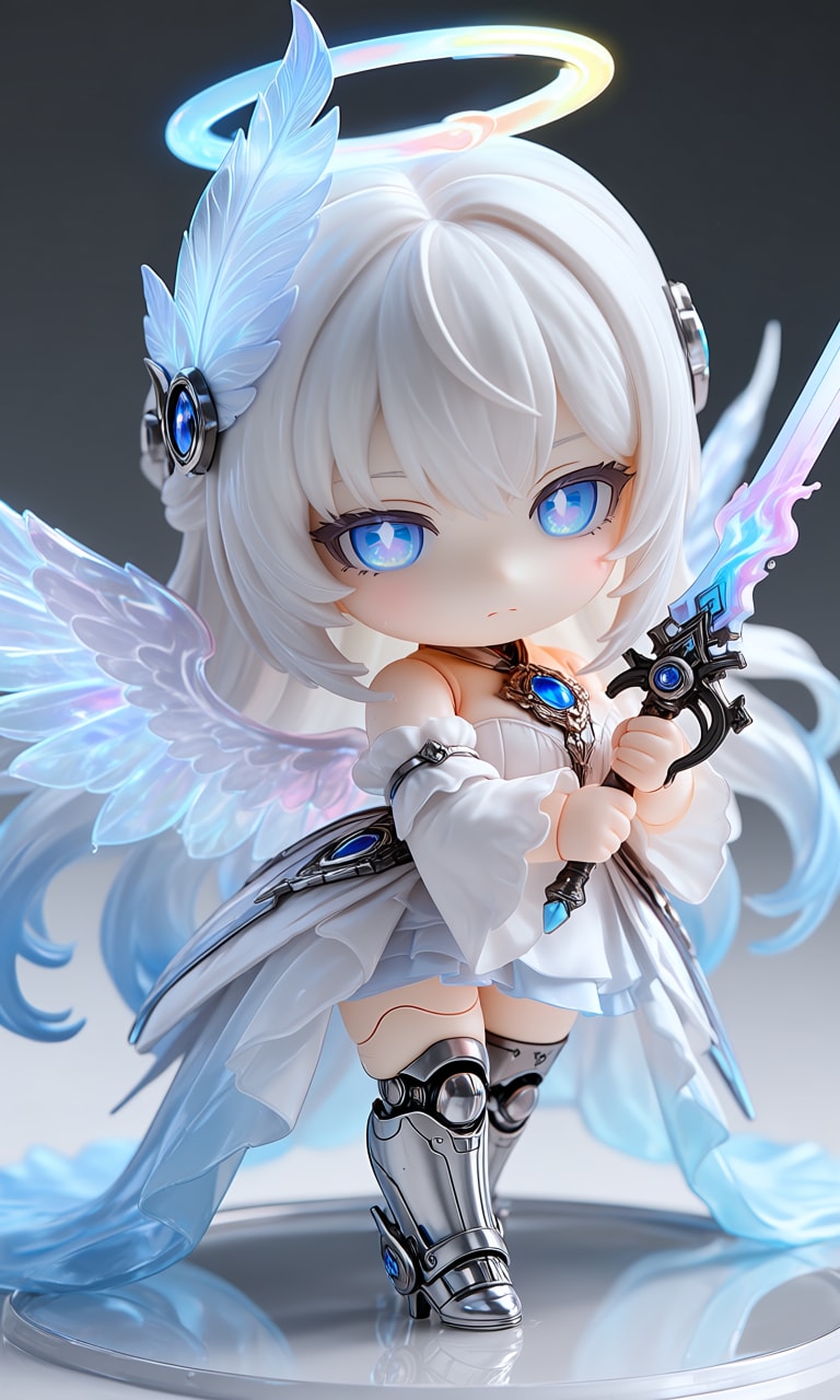 異世界制服少女達　メカ娘　天使の戦士　アクリルねんどろいど | の人気AIイラスト・グラビア