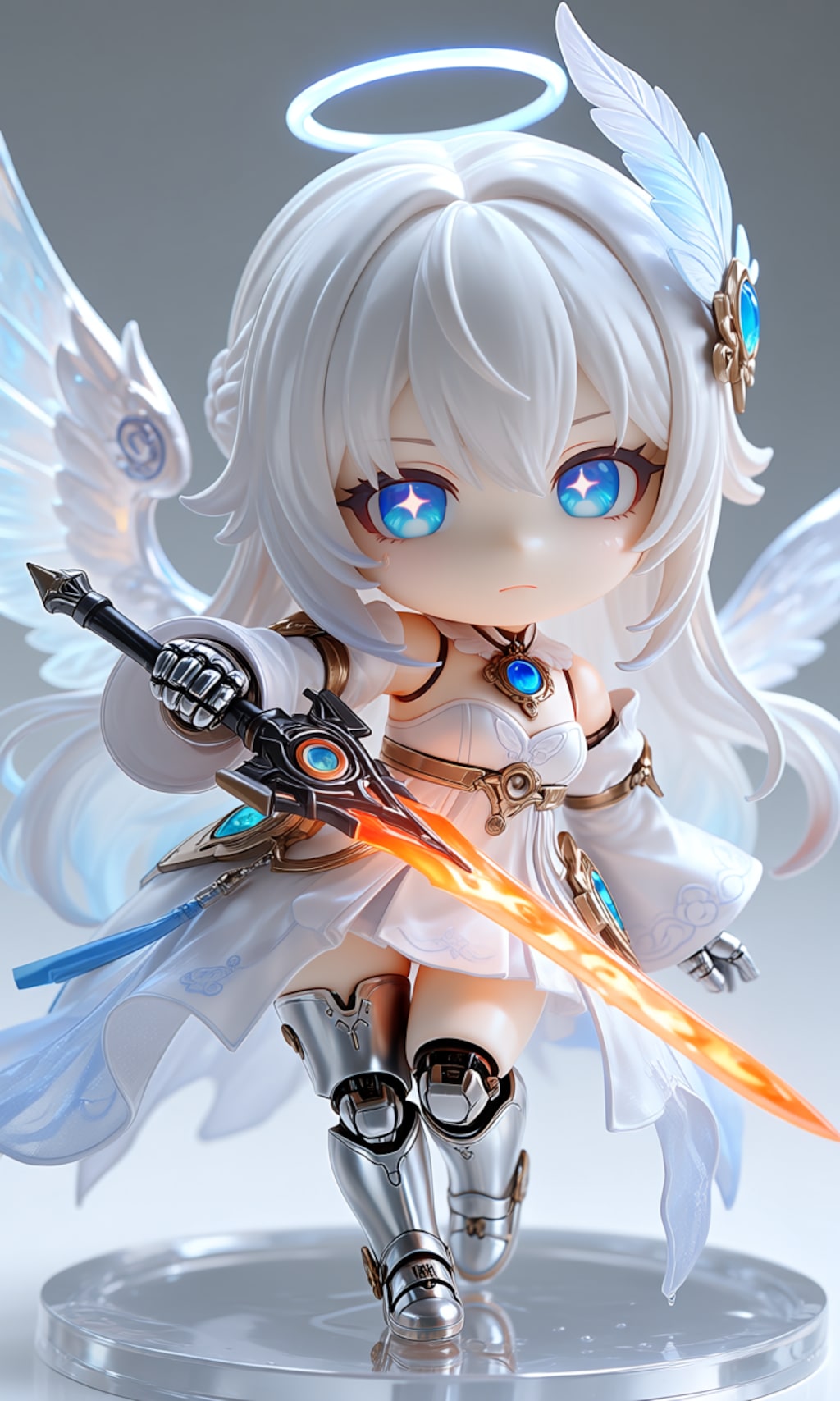 異世界制服少女達　メカ娘　天使の戦士　アクリルねんどろいど