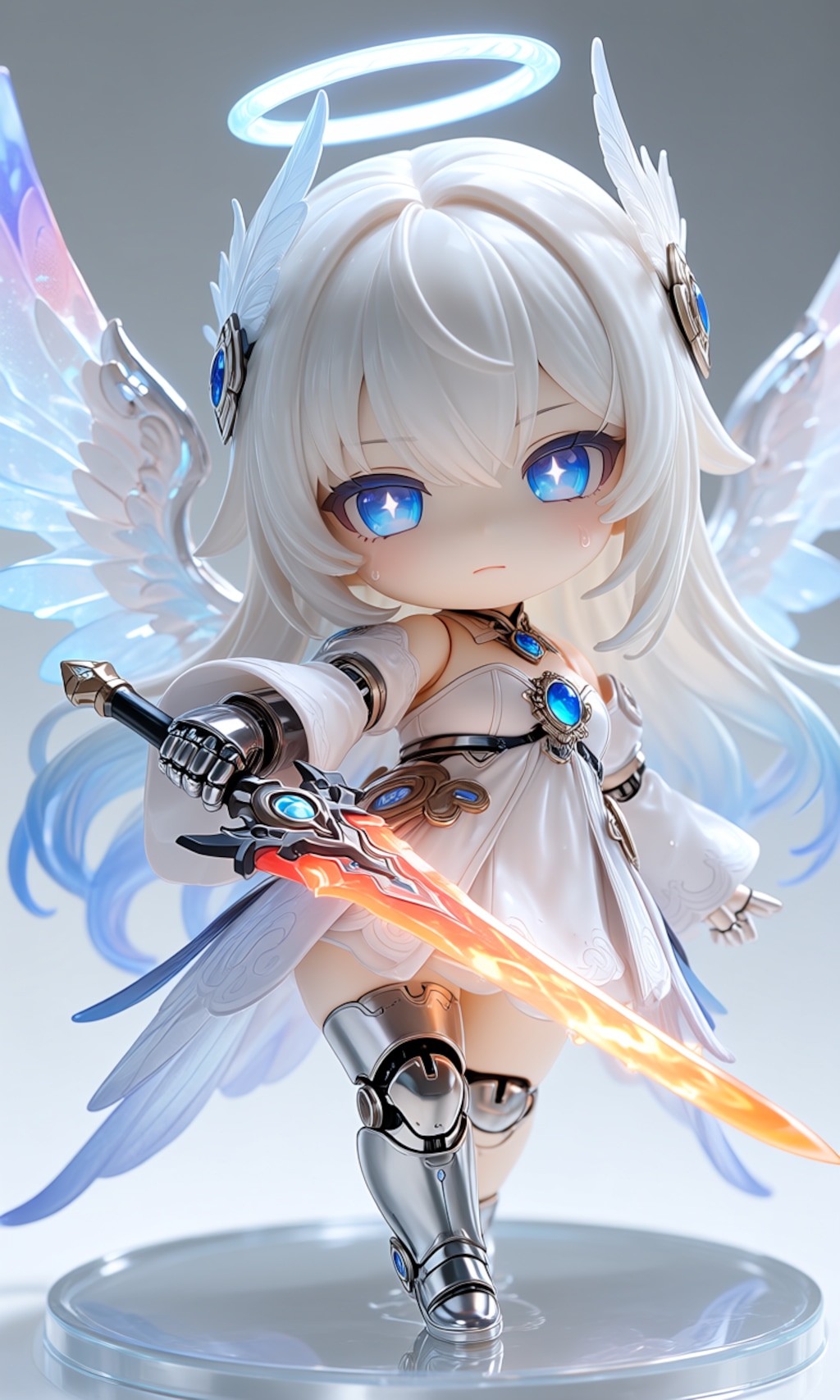 異世界制服少女達　メカ娘　天使の戦士　アクリルねんどろいど