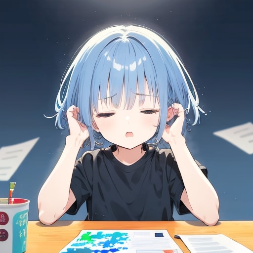 はぁー、締め切り迫る | の人気AIイラスト・グラビア