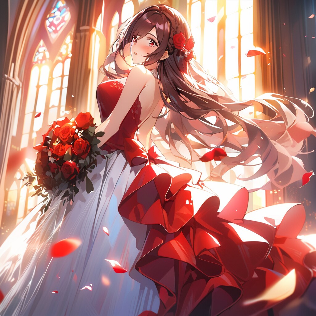 情熱的な結婚式 | の人気AIイラスト・グラビア