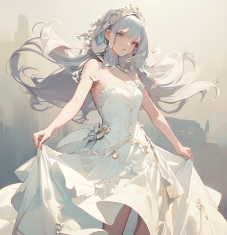 純白のドレス４