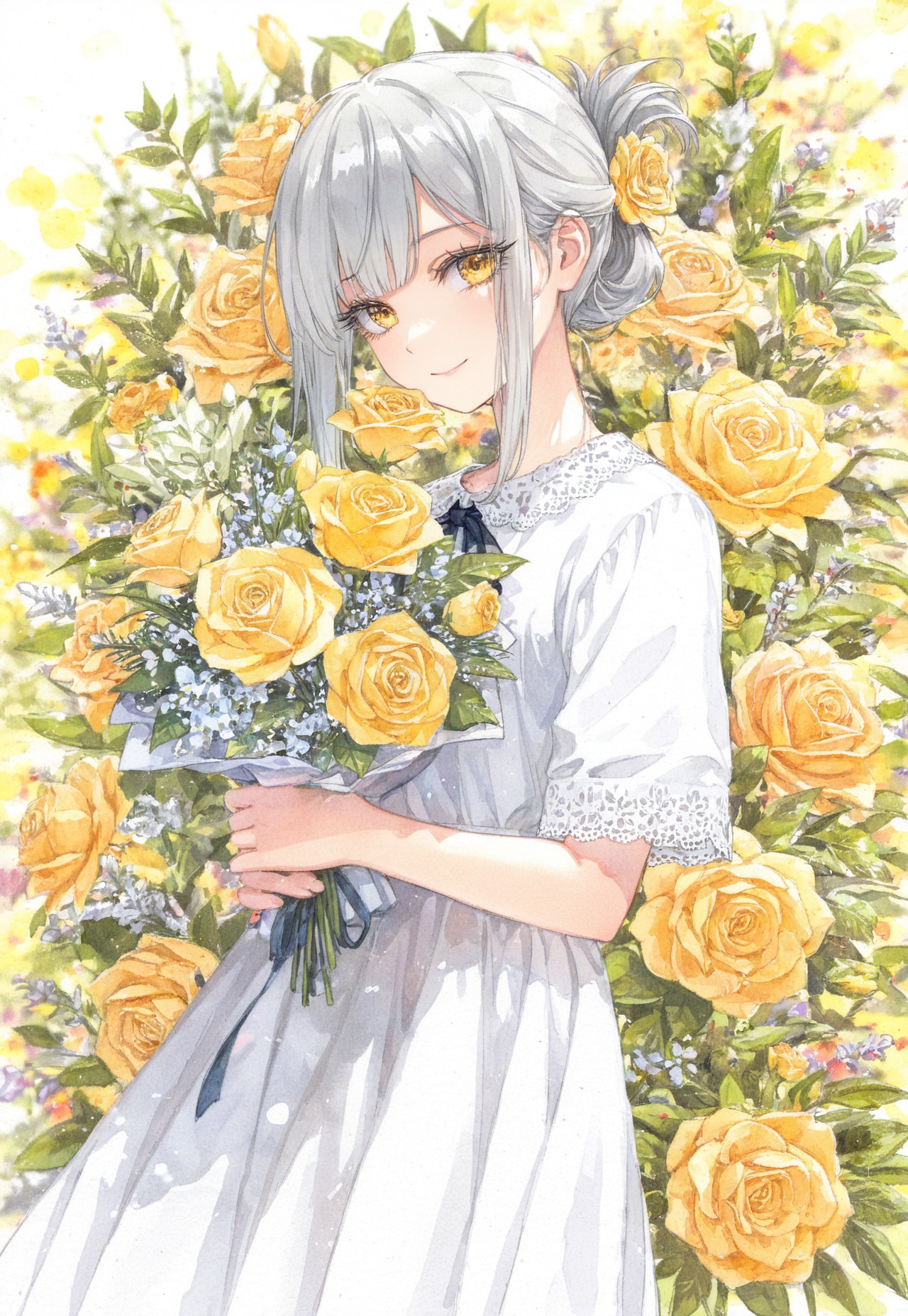 看板娘　flowers