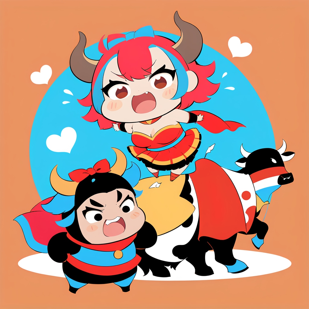 ツノの生えた闘牛士