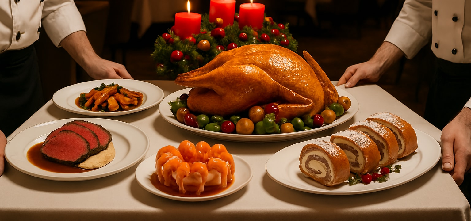 お腹減った・・・クリスマスのディナー | の人気AIイラスト・グラビア