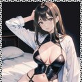 黒ボディースーツ　black bodysuit 4枚目