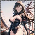 黒ボディースーツ　black bodysuit 2枚目