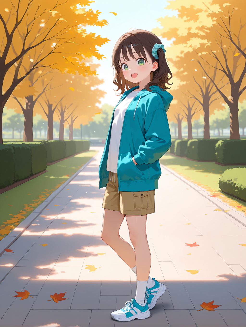 パーカーを着たホカちゃん