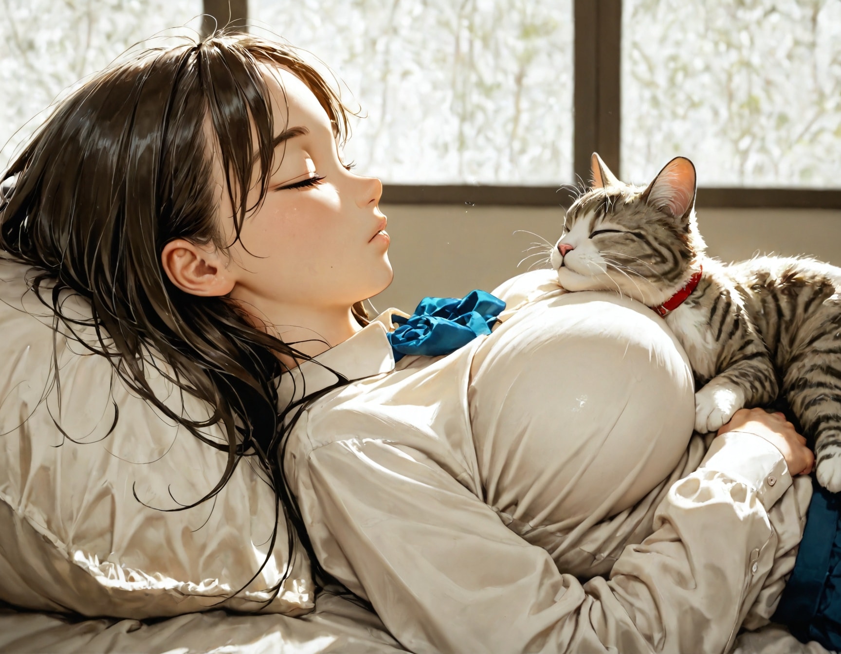 ちょうどいい枕 | の人気AIイラスト・グラビア