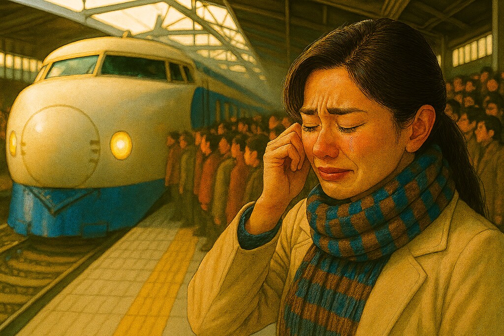 The train left, carrying everyone's thoughts...