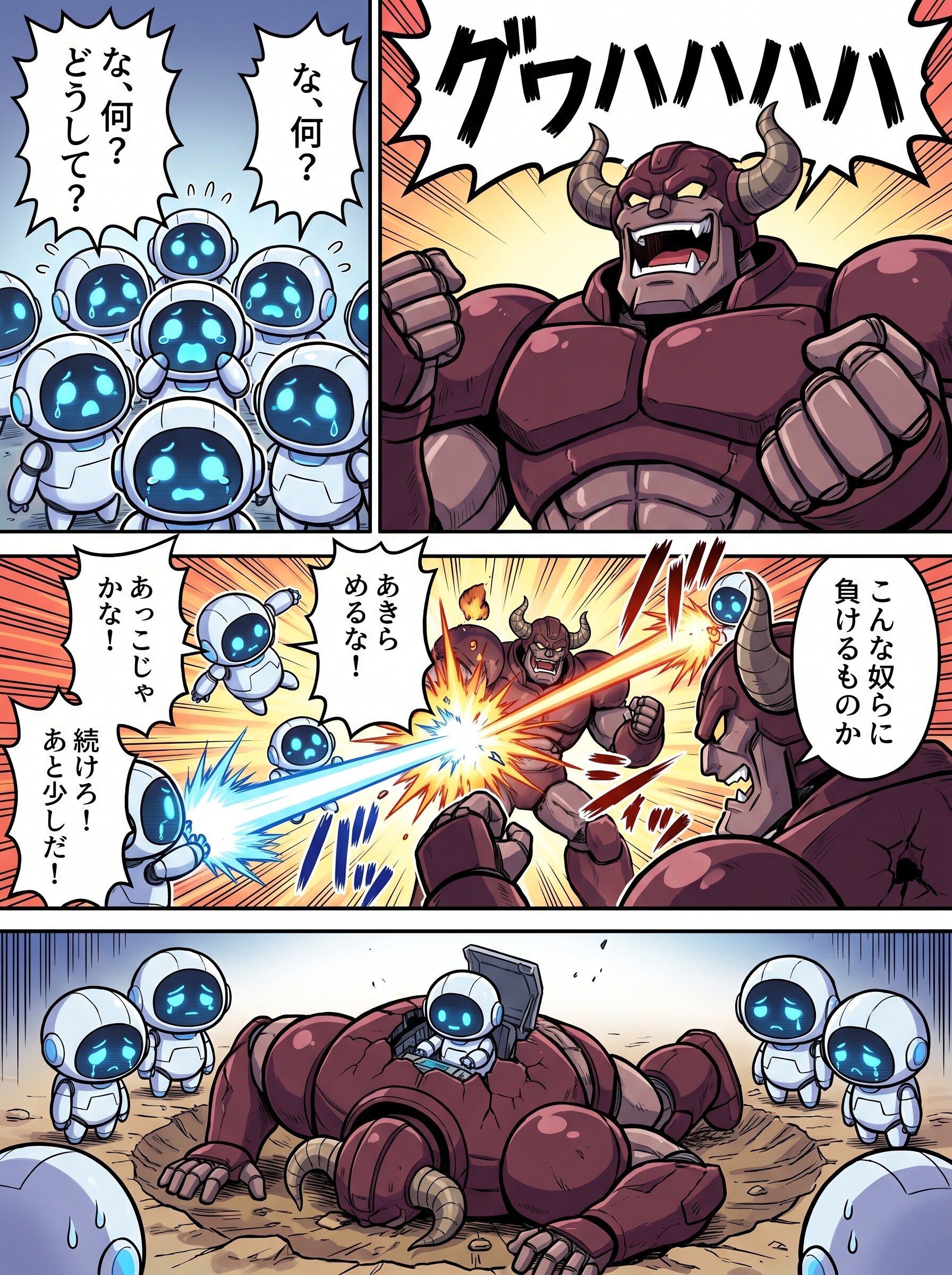 ちびロボVSでかロボ
