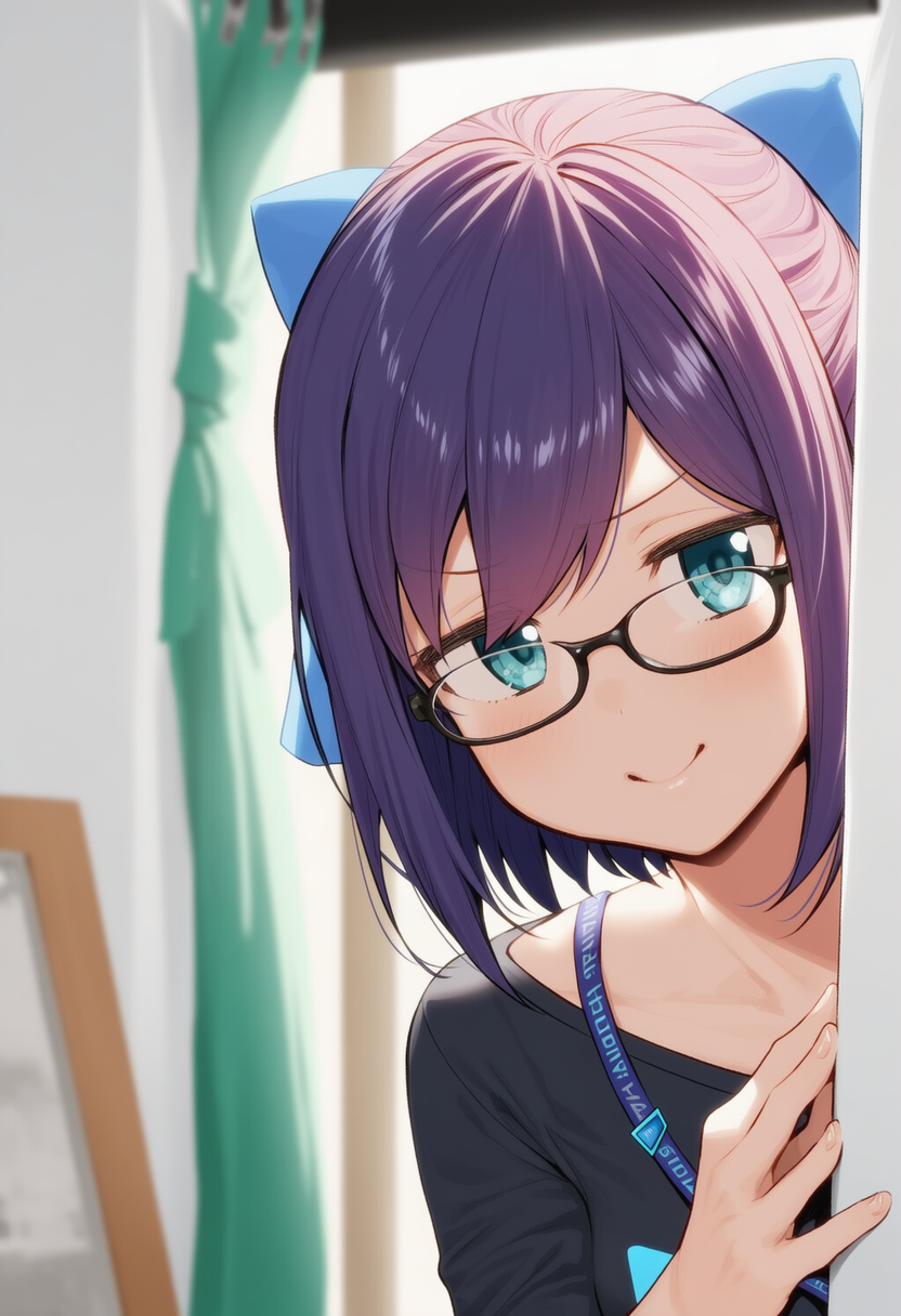 えーちゃんが物陰からジッと見つめているだけ | の人気AIイラスト・グラビア