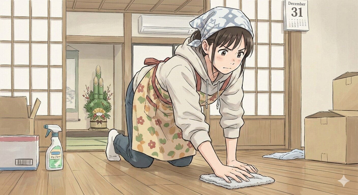 年末の大掃除 | の人気AIイラスト・グラビア