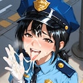 おまわりさん_顔射 9枚目