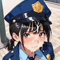 おまわりさん_顔射 4枚目
