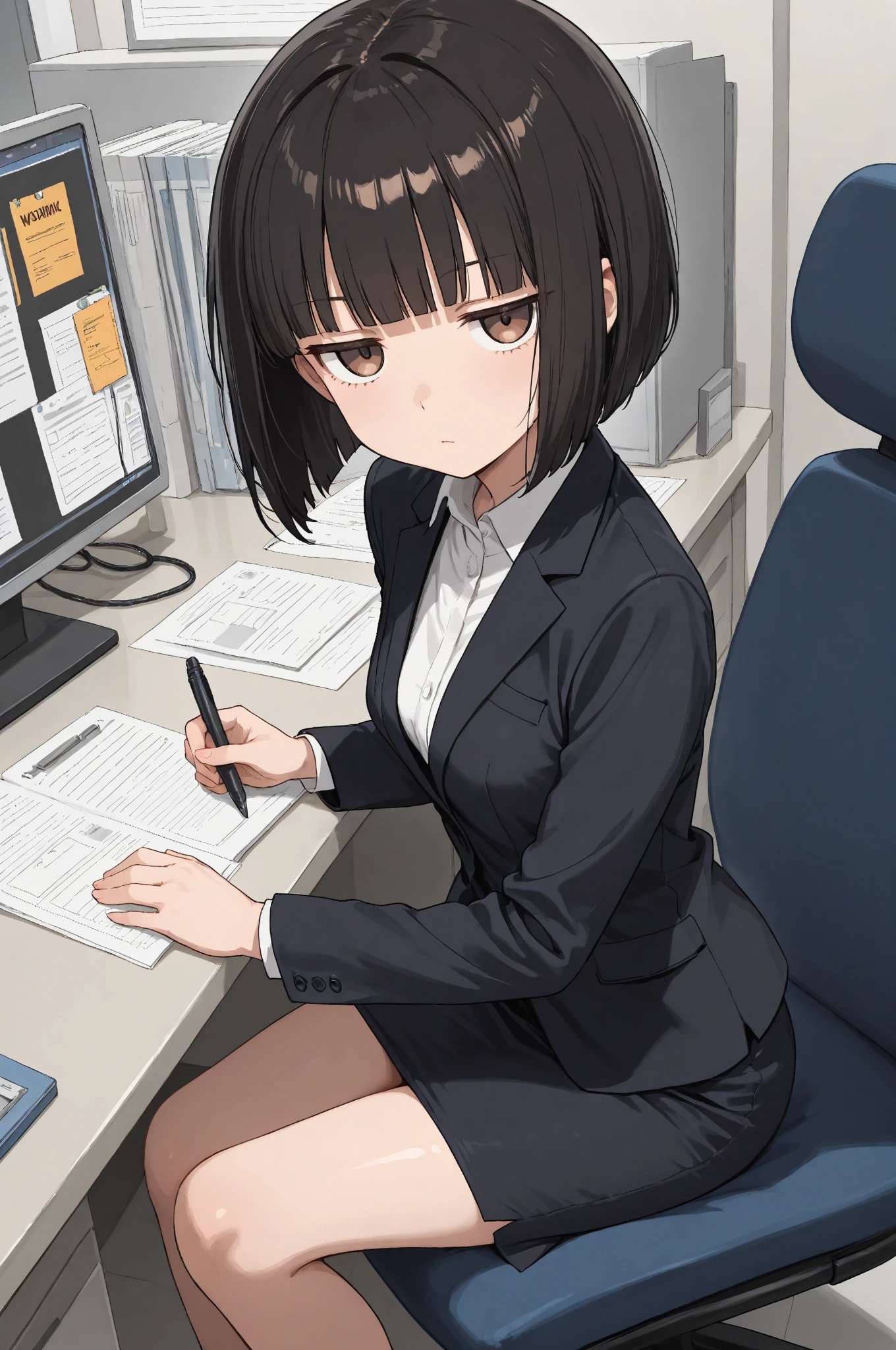 ジト目のかわいい先輩ちゃん | の人気AIイラスト・グラビア