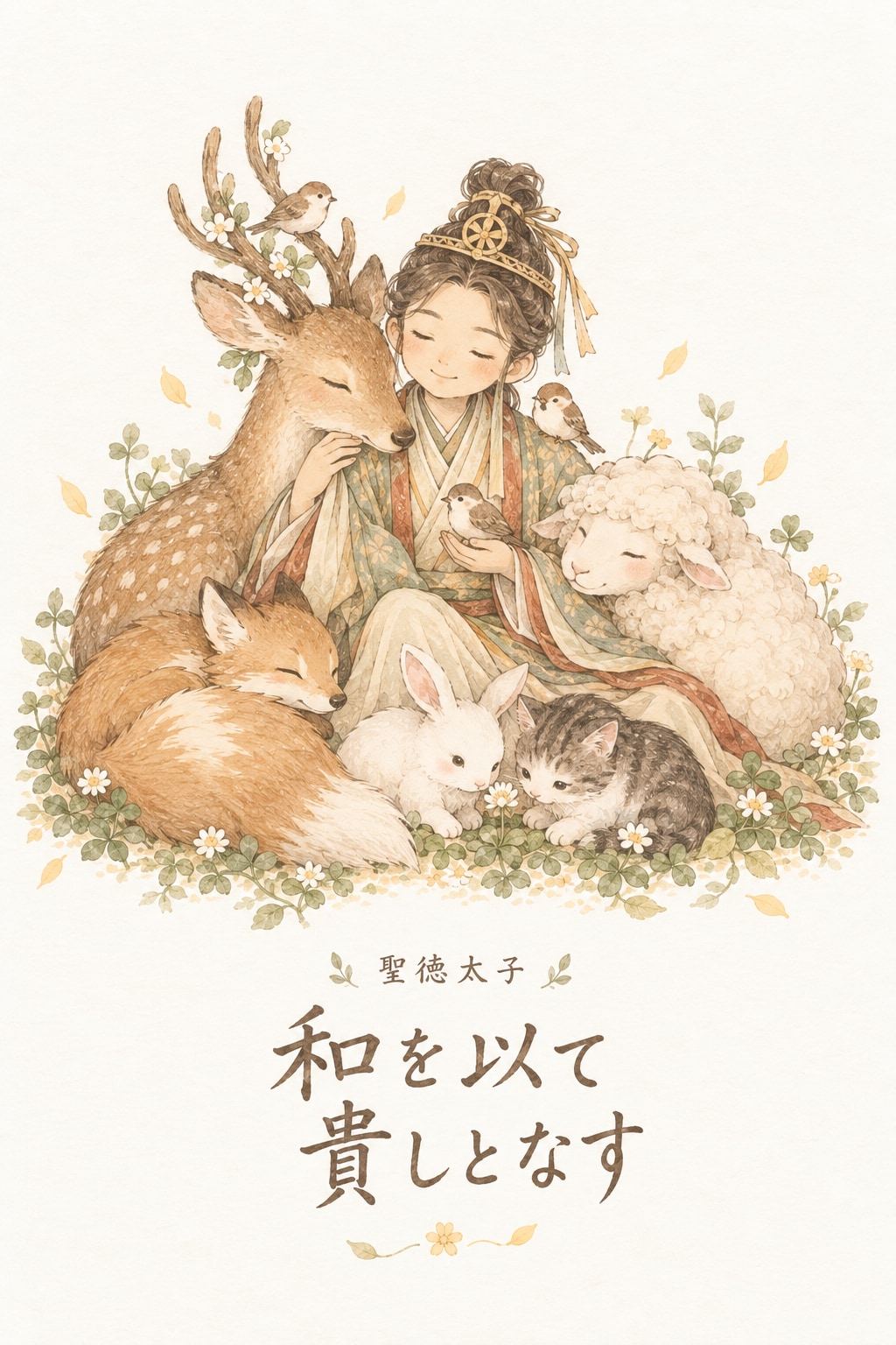 やさしい和の輪 | の人気AIイラスト・グラビア