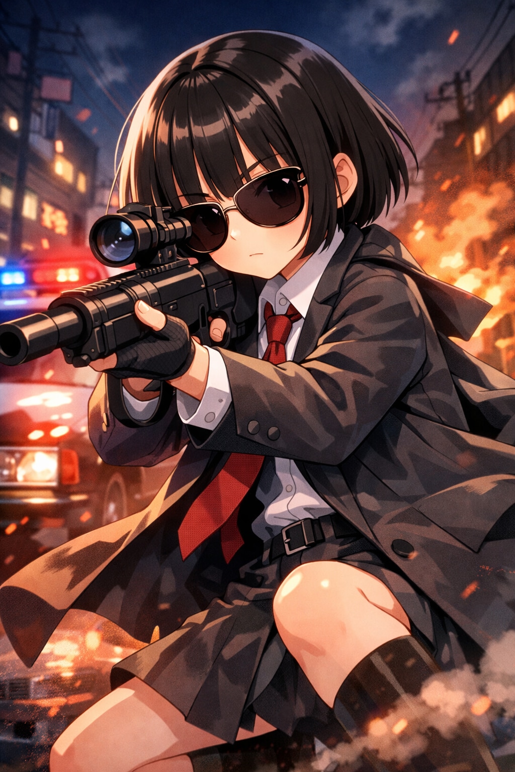 西部警察風の女の子 | の人気AIイラスト・グラビア